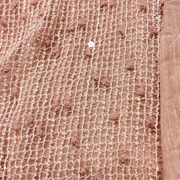 VASNA Lace Shift Dress Sm Boho Lagenlook Layered Flowy Mesh Pink Blue Floral - Picture 15 of 17